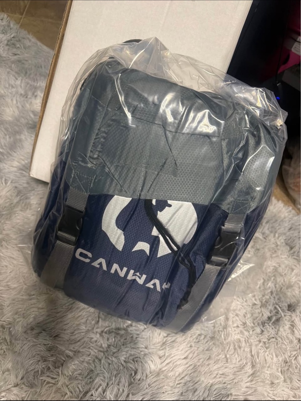Navy and Gray Men's Backpack